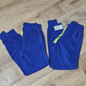 Figs Blue Medical Boston Slim Jogger Scrubs pants bottoms SIZE XXS